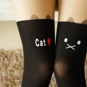 Cat Thigh High Stockings