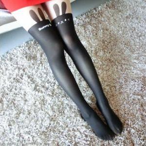 Bunny Faux Thigh High Stockings